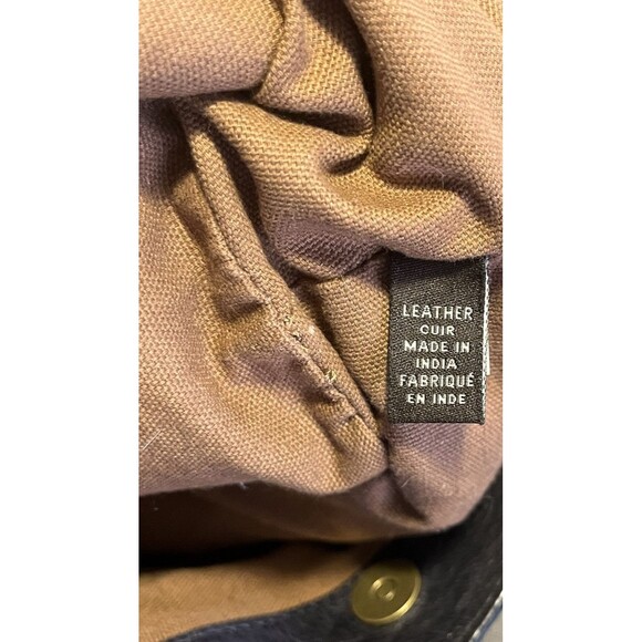 Frye Caelan Leather Crossbody Handbag Medium Size Smokey Gray Satchel - Picture 8 of 16